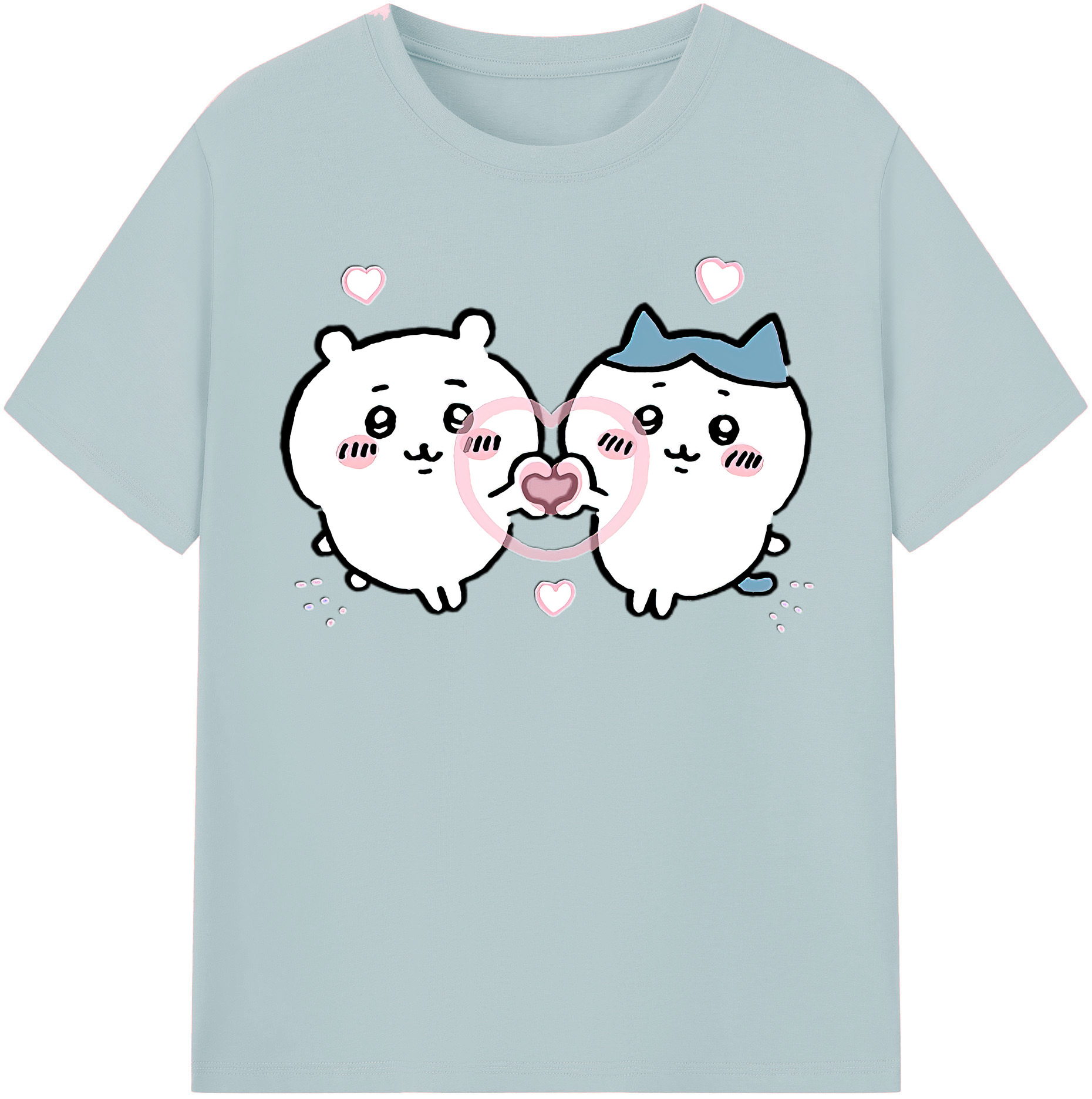 （画像用） ちいかわ ちいかわ Chii-kawa chiikawa 綿100％半袖Tシャツ（フロントプリント）
